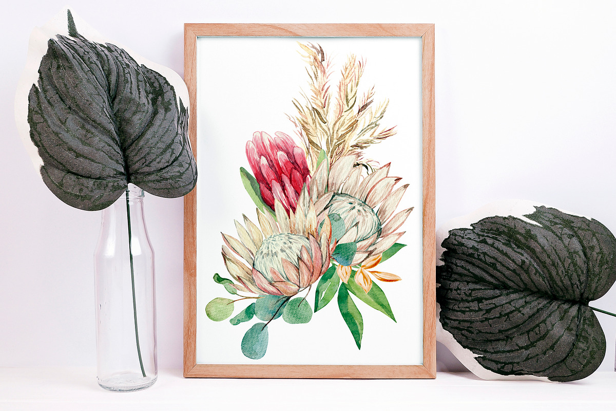 Moody Boho Florals Watercolor, a Decorative Illustration by Catch the Dream Art (Photo 2 of 17)