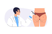 Plastic surgery in beauty clinic set, a Healthcare Illustration by Good Studio (Thumbnail 12 of 12)