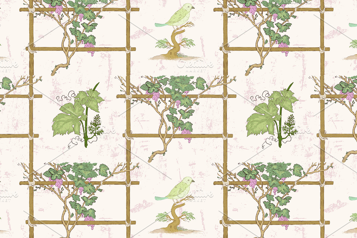 10 Grapevine seamless patterns, a Pattern Graphic by YvY (Photo 6 of 12)