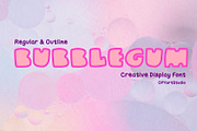 BubbleGum - Creative Display Font, a Font by OPY ArtStudio (Thumbnail 1 of 6)