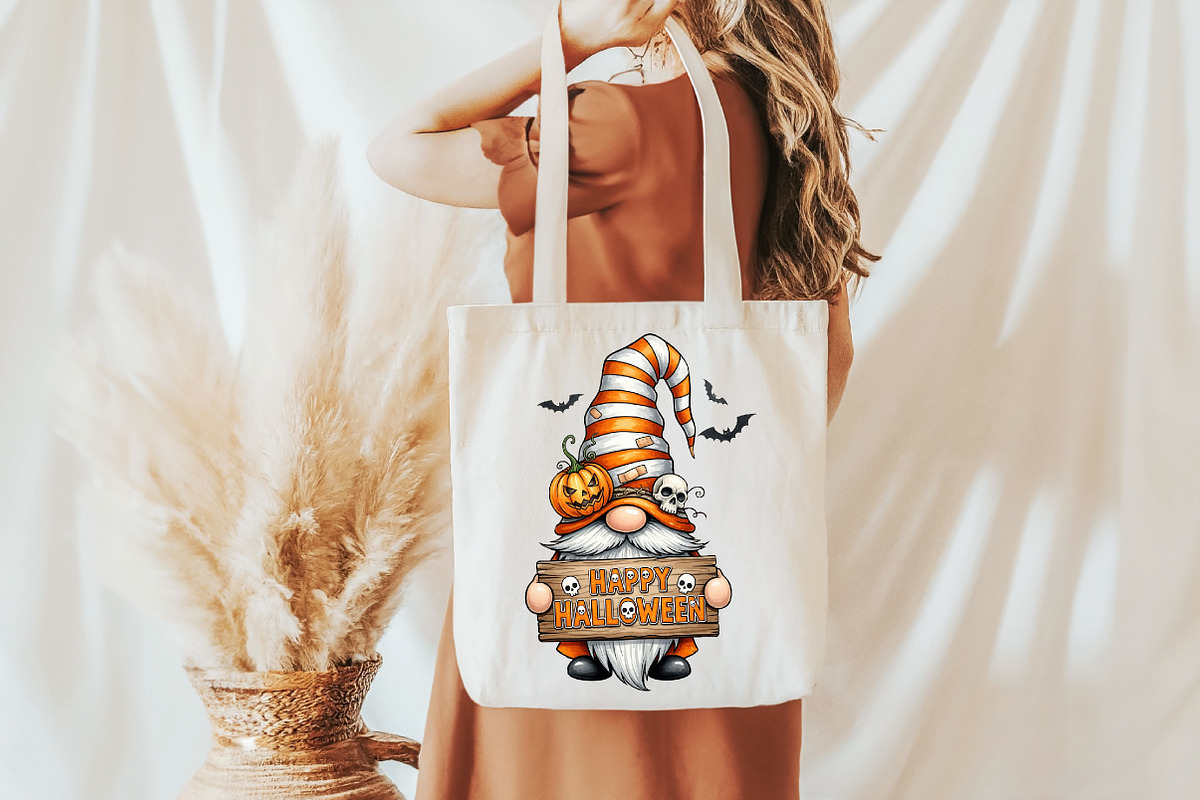 Happy Halloween Gnome PNG, an Icon by DreamCafeArt (Photo 3 of 7)