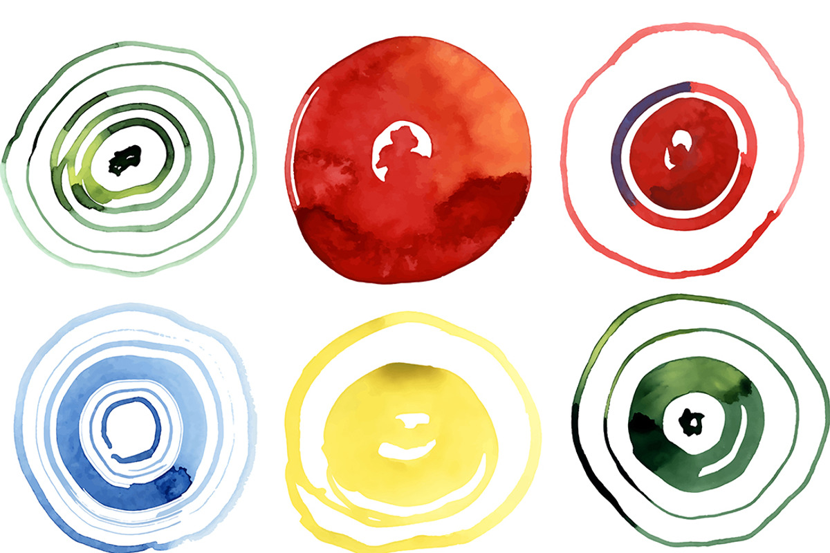 Vector watercolor blots, an Illustration by My art shop (Photo 2 of 4)
