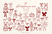 Whimsical Set Cozy Christmas, a Seasonal Illustration by ViktoriyaD (Thumbnail 9 of 20)