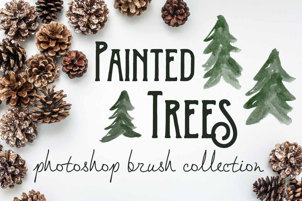 Painted Pine Trees, a Brush Add-On by Chelsea Bromley (Photo 1 of 5)