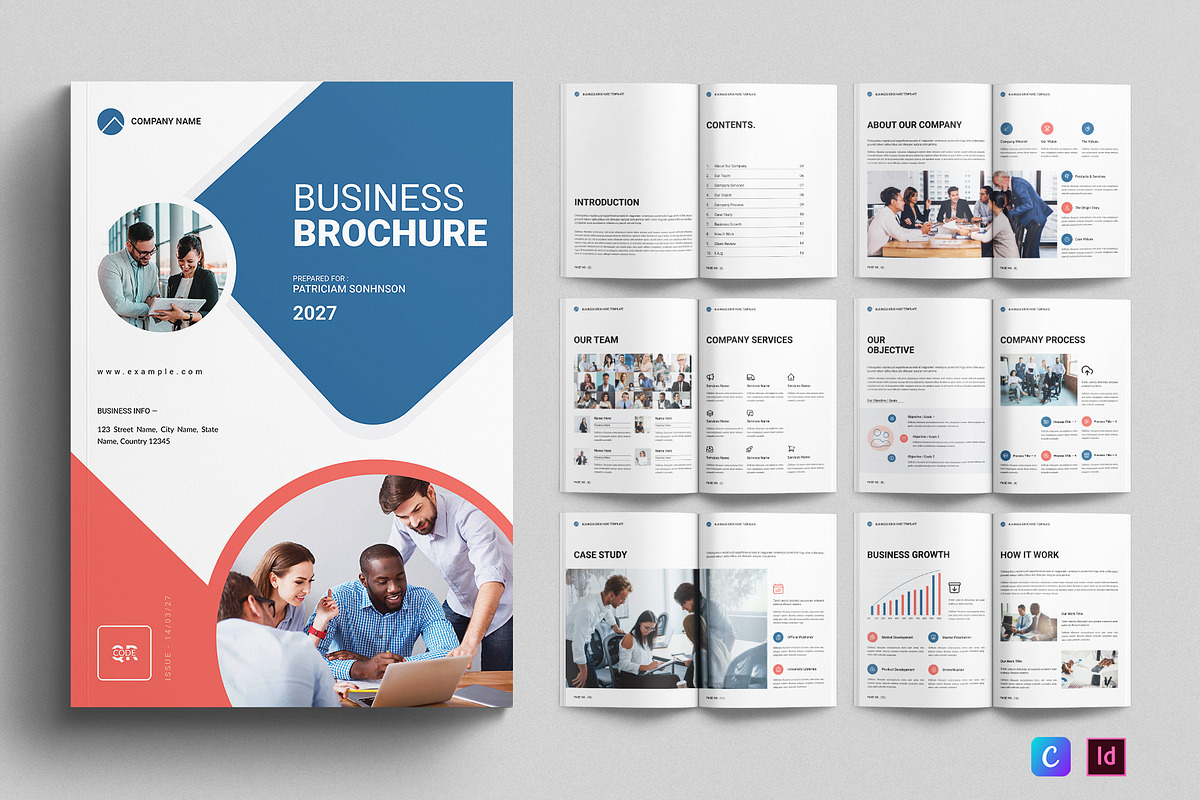 Business Brochure Template, a Brochure Template by E-Type (Photo 1 of 7)