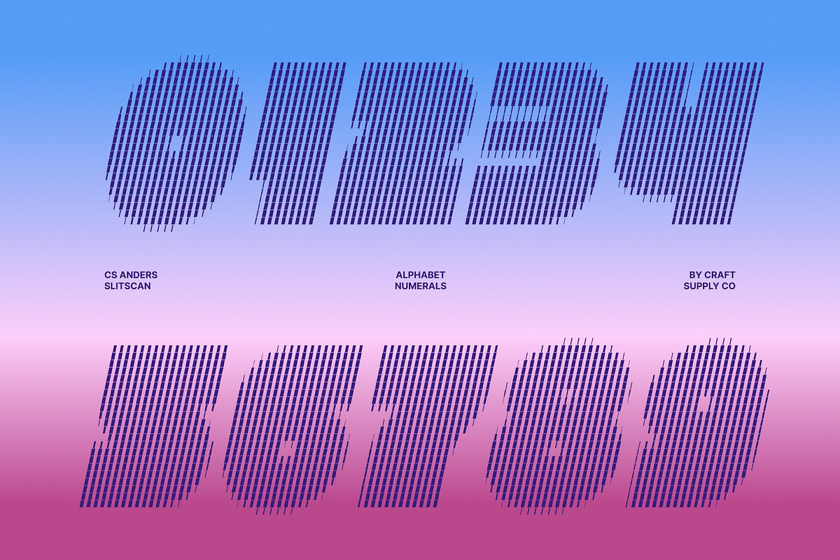 CS Anders Slitscan, a Sans Serif Font by Craft Supply Co. (Photo 5 of 8)