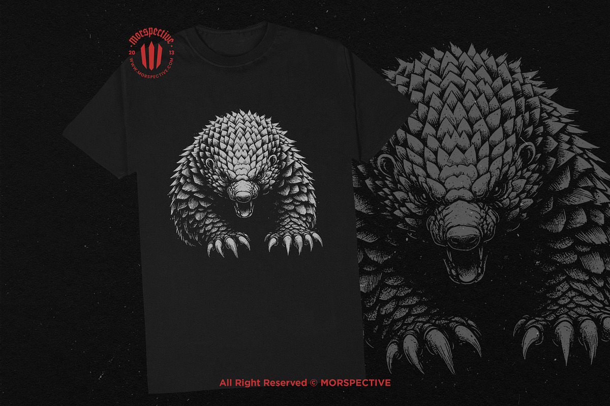 10 Bundle Dark Art Pangolin Armadilo, an Illustration by Morspective (Photo 2 of 7)