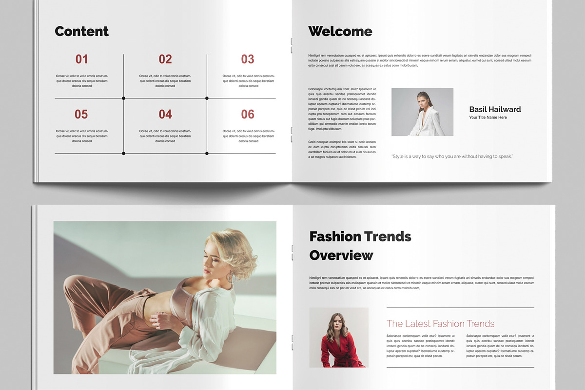 Fashion Magazine Layout Design preview 3