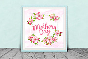 SET / 4 / Designs for Mother's Day, a Decorative Illustration by Nadin_Lebedeva (Thumbnail 4 of 7)