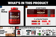 5lb Whey Protein Jar Mockup A2-Pro, a Packaging Mockup by Design Warlord (Thumbnail 14 of 16)