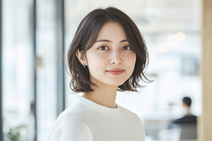 Natural beauty woman in office, a Business Photo by MistyDay