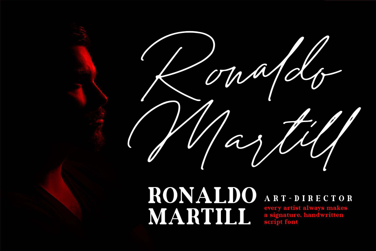 Andellia Davilton font with monoline preview 7