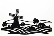 Dutch Windmill Field Set, an Illustration by Designs_River (Thumbnail 6 of 10)