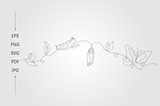 butterfly nature cycle, an Object Graphic by lawoel (Thumbnail 1 of 3)