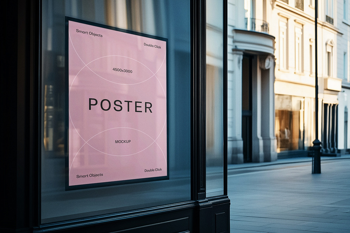 Store Window Mockup, a Product Mockup by Design Squad (Photo 1 of 3)