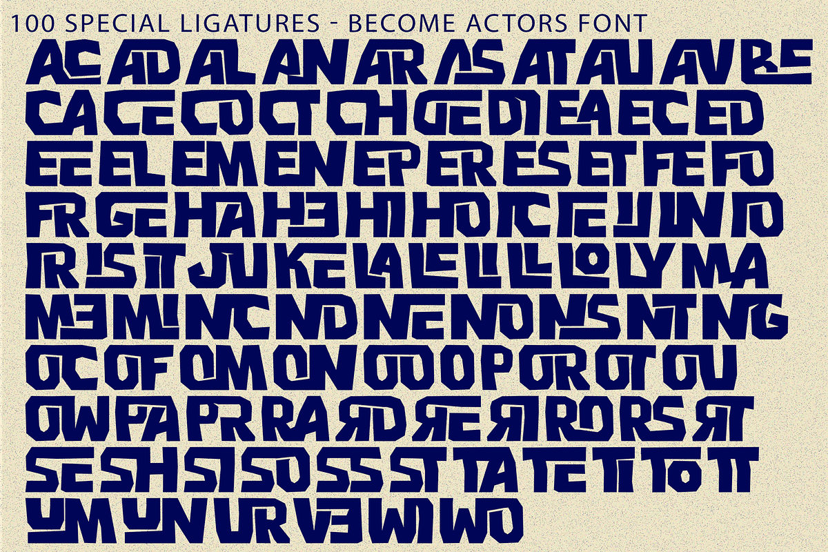 BECOME ACTORS - PLAYFUL FONT, a Sans Serif Font by 177Studio (Photo 8 of 8)