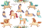 Unicorns and Flowers Collection, an Animal Illustration by Daria's Magic World (Thumbnail 2 of 9)