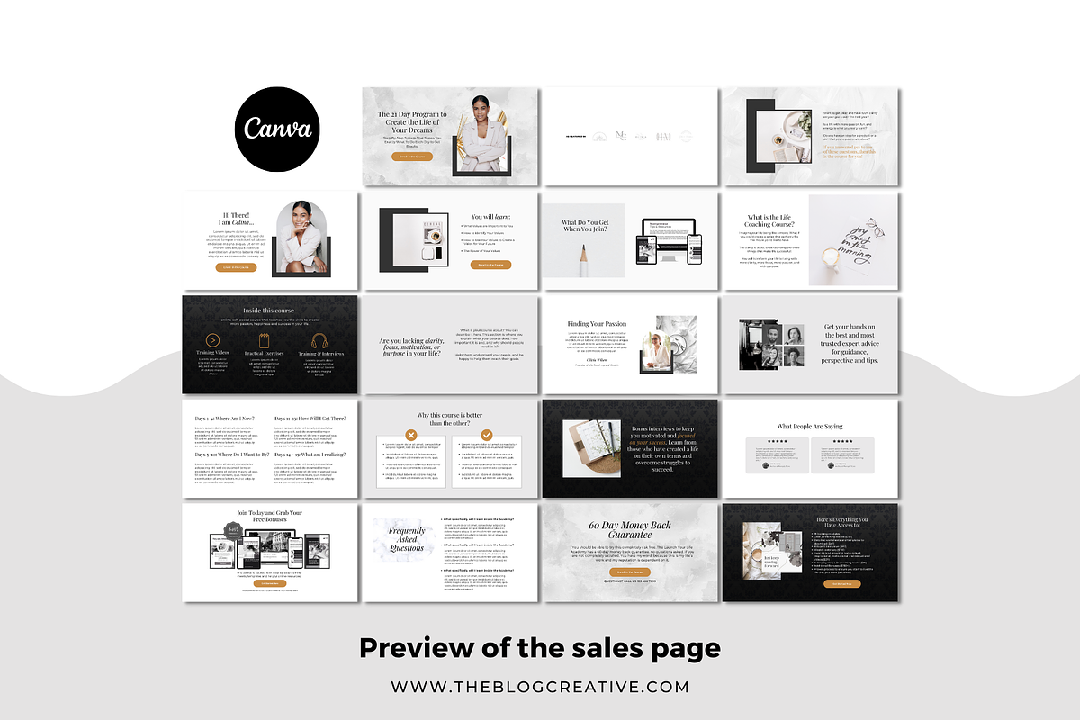 Minimalist Canva Sales Page Template, a Landing Page Template by The Blog Creative (Photo 6 of 8)