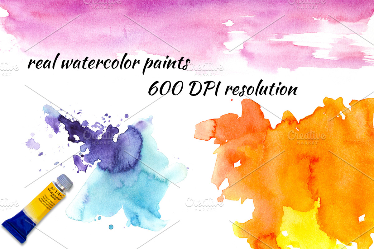 Watercolor abstract pack, a Texture Graphic by Nicolai-works (Photo 2 of 4)