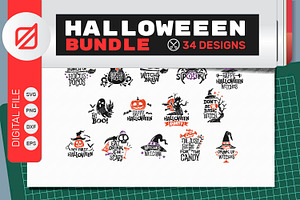 Halloween Quote and Cutting SVG DXF