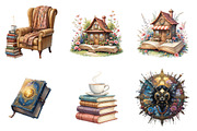 Reading Books Sublimation BundleRead, an Illustration by DreamArtGraphic (Thumbnail 4 of 4)