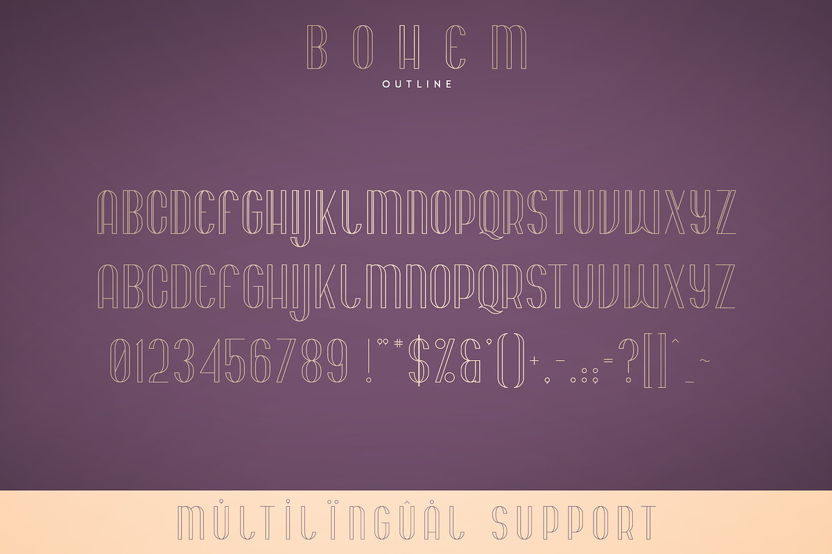 Bohem - Display font | 2 styles preview 8