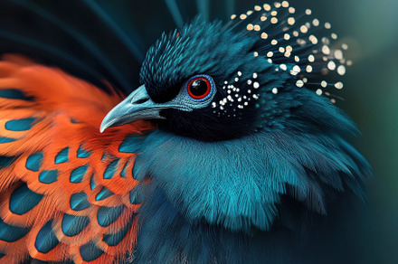 Bird displaying vibrant plumage colo, a Photo by Iftikhar Alam
