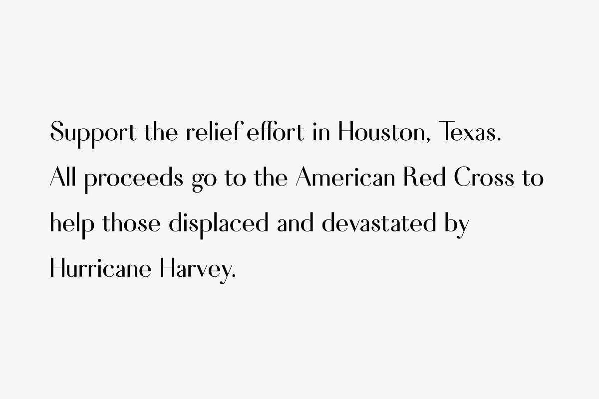 Houston Edition | 100% Relief Aid, a Sans Serif Font by Josh O. (Photo 2 of 6)
