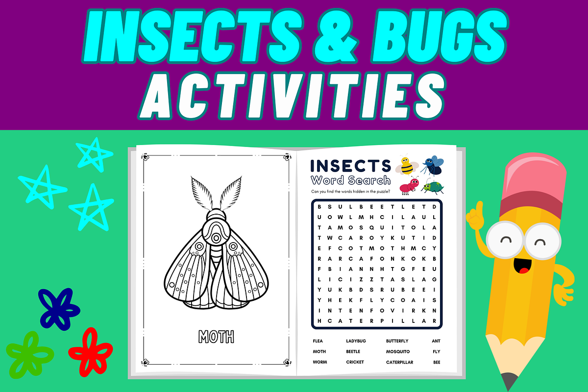 Bugs and Insects Activities Crafts, a Templates & Theme by Premium Digital Templates (Photo 2 of 3)