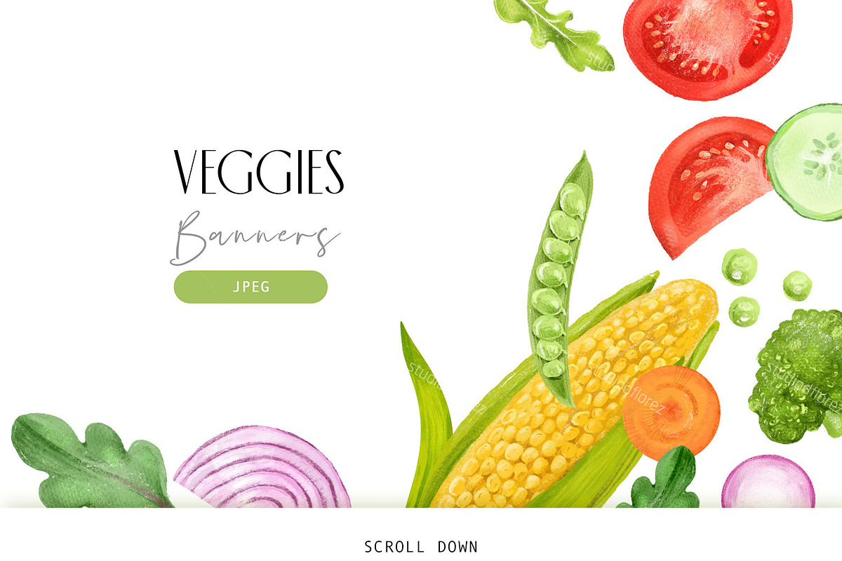 Veggies Illustrations, a Food Illustration by StudioPhoto (Photo 5 of 10)