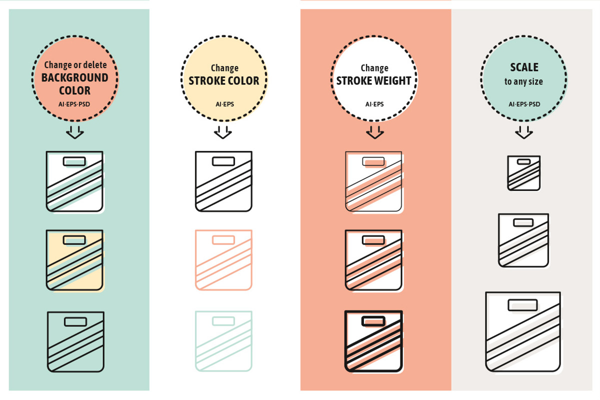 Plastic Pollution Line Graphics, an Animal Illustration by nordicworker (Photo 3 of 5)