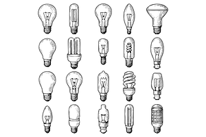 Light Bulbs  Illustration, an Object Graphic by RT Studio