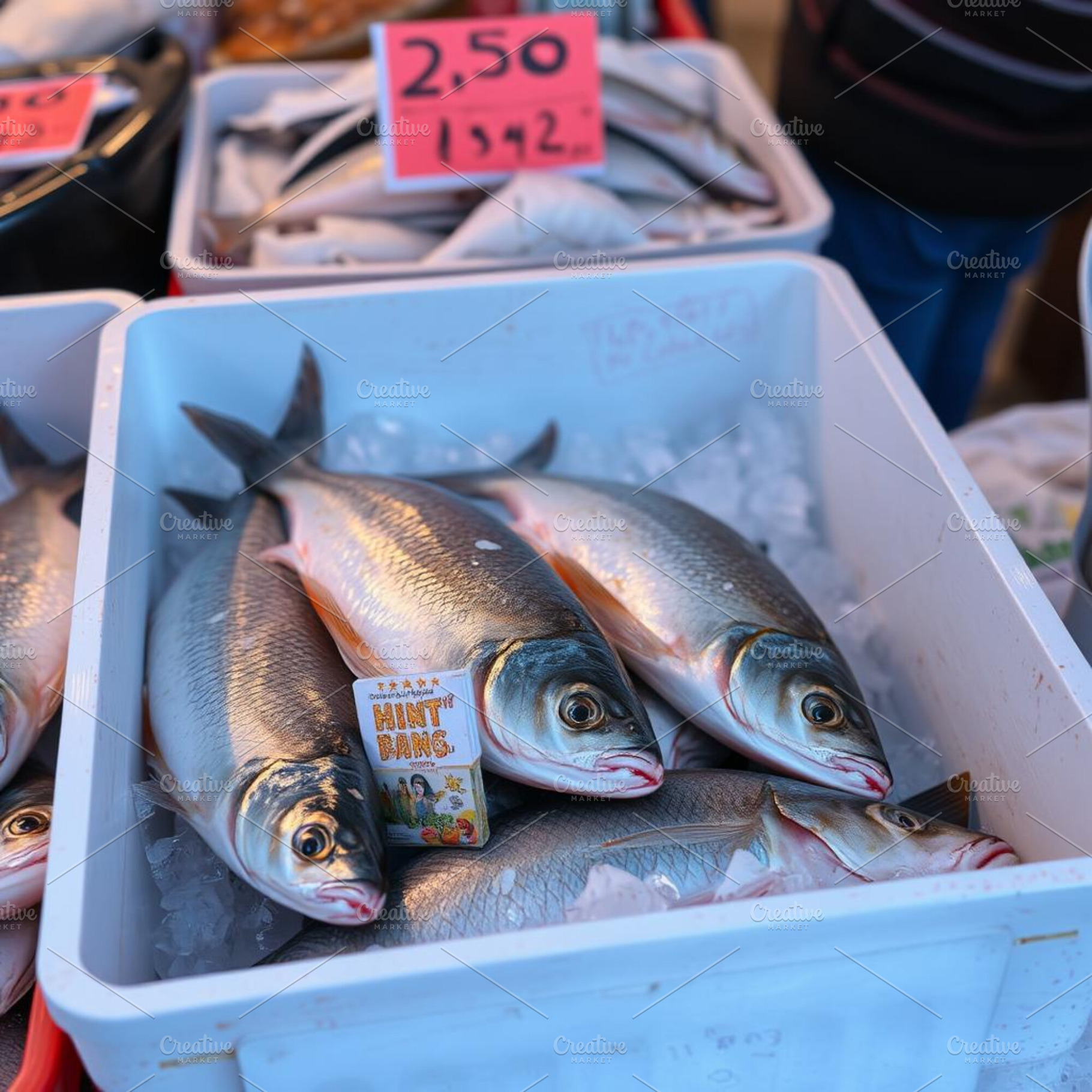 Fish on market stock image, an Animal Photo by ComfortQ