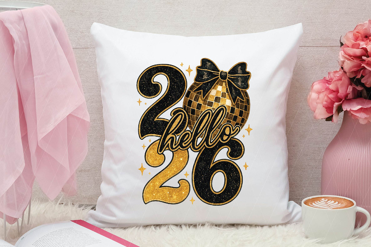 Hello 2026 Png, New Years Eve Png, an Illustration by DreamPrint404 (Photo 5 of 6)
