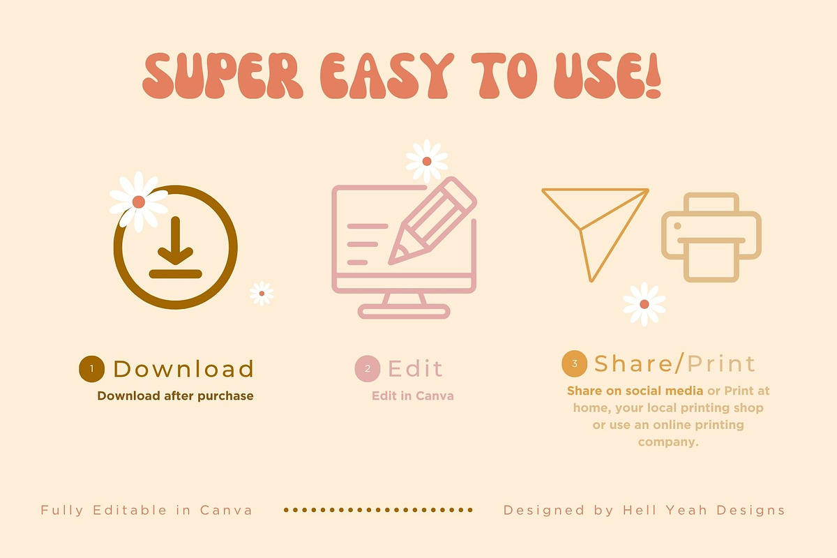 Retro Groove Branding Starter Kit, a Branding & Logo Template by Hell Yeah Designs (Photo 3 of 15)