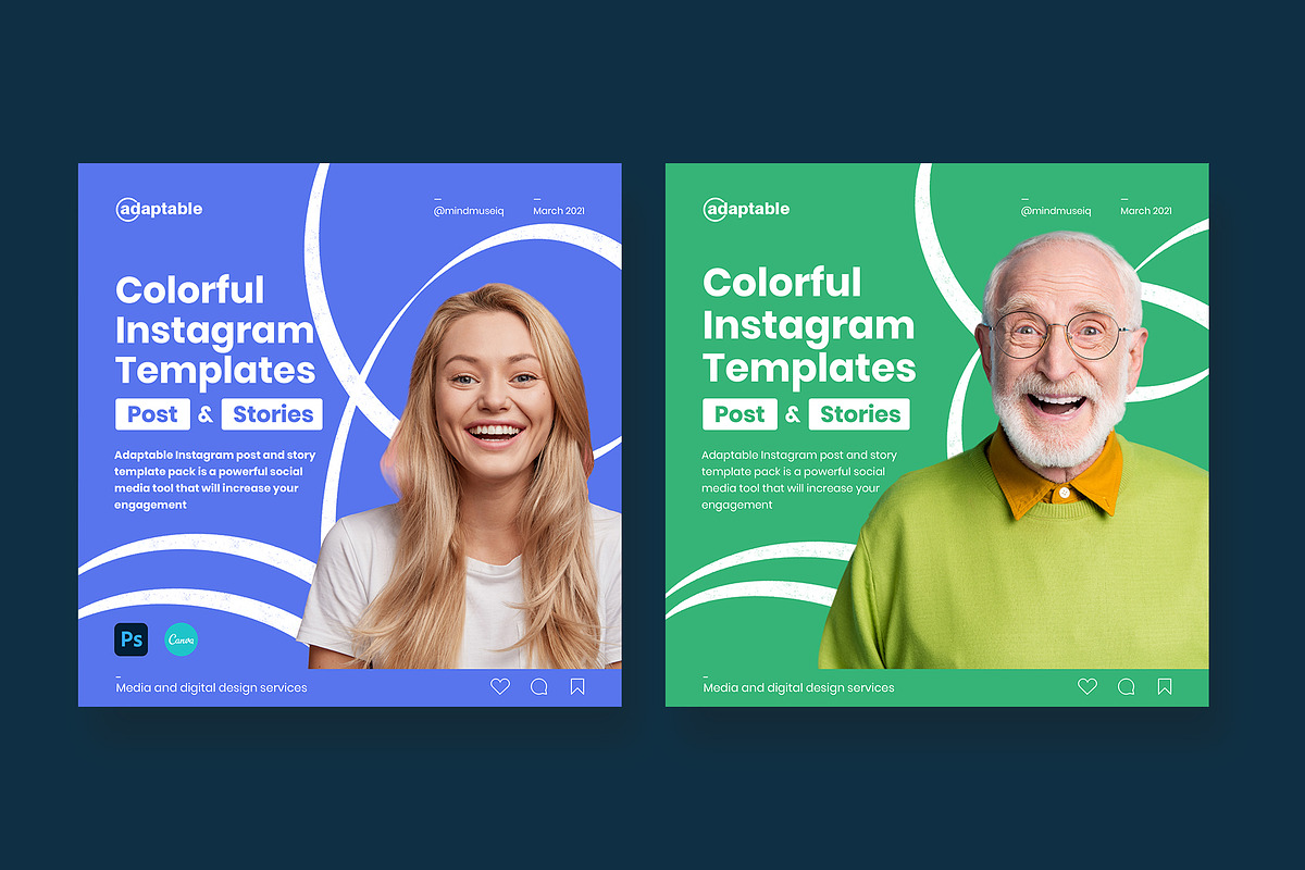 Adaptable- Social media Pack, a Social Media Template by MindMuse (Photo 8 of 22)