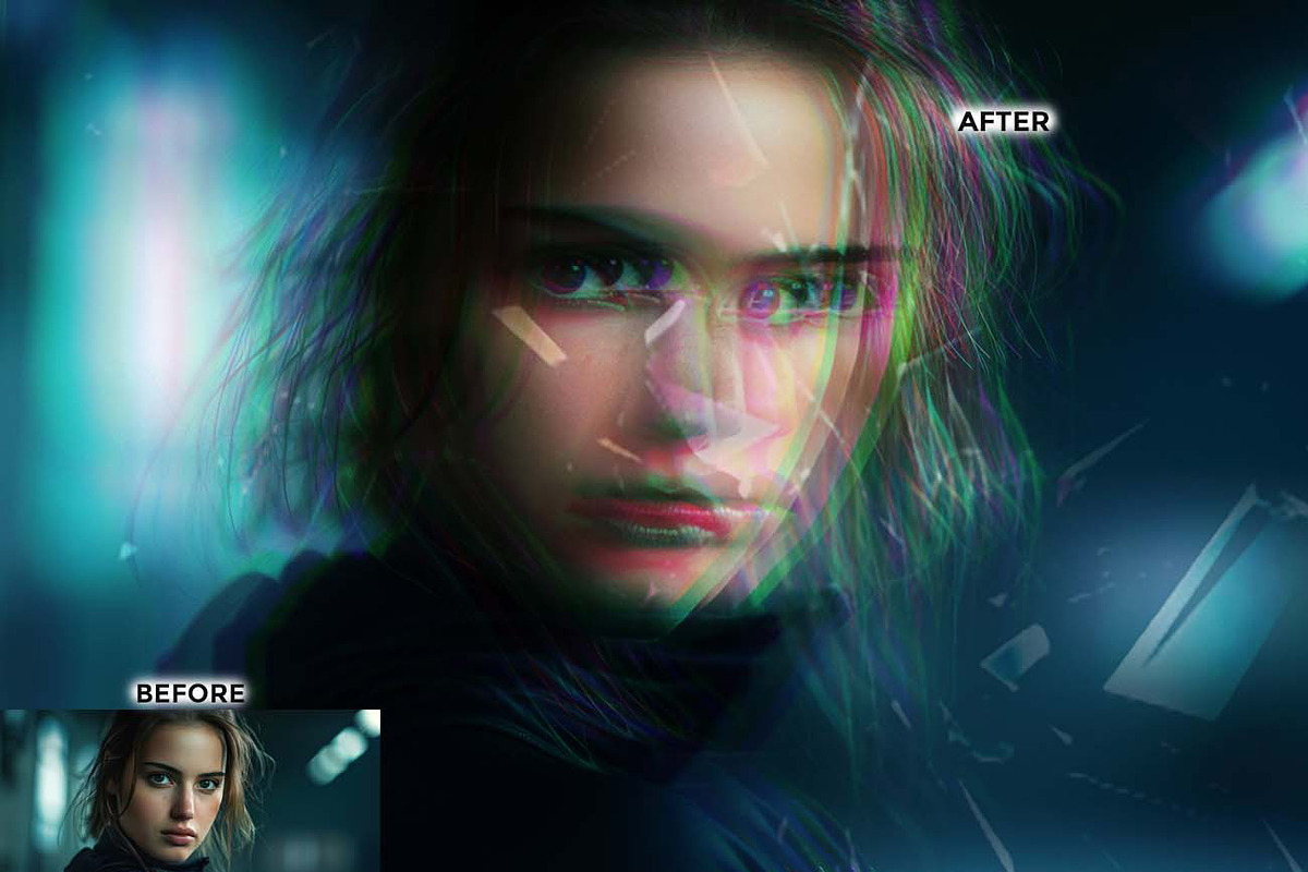 RGB Prism Explosion FX Ps Action, an Action Add-On by Studio Retouch (Photo 8 of 11)