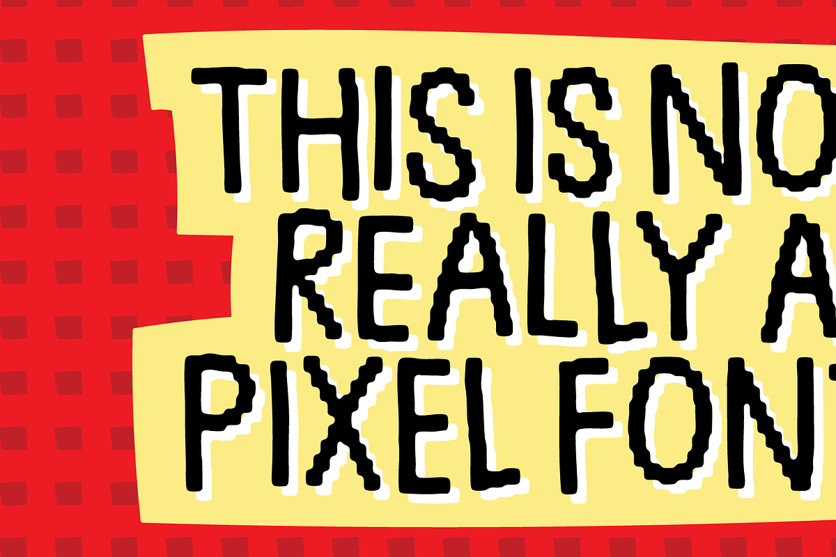 Pixel Punch - a wannabe pixel font!, a Sans Serif Font by pizzadudedotdk (Photo 9 of 10)