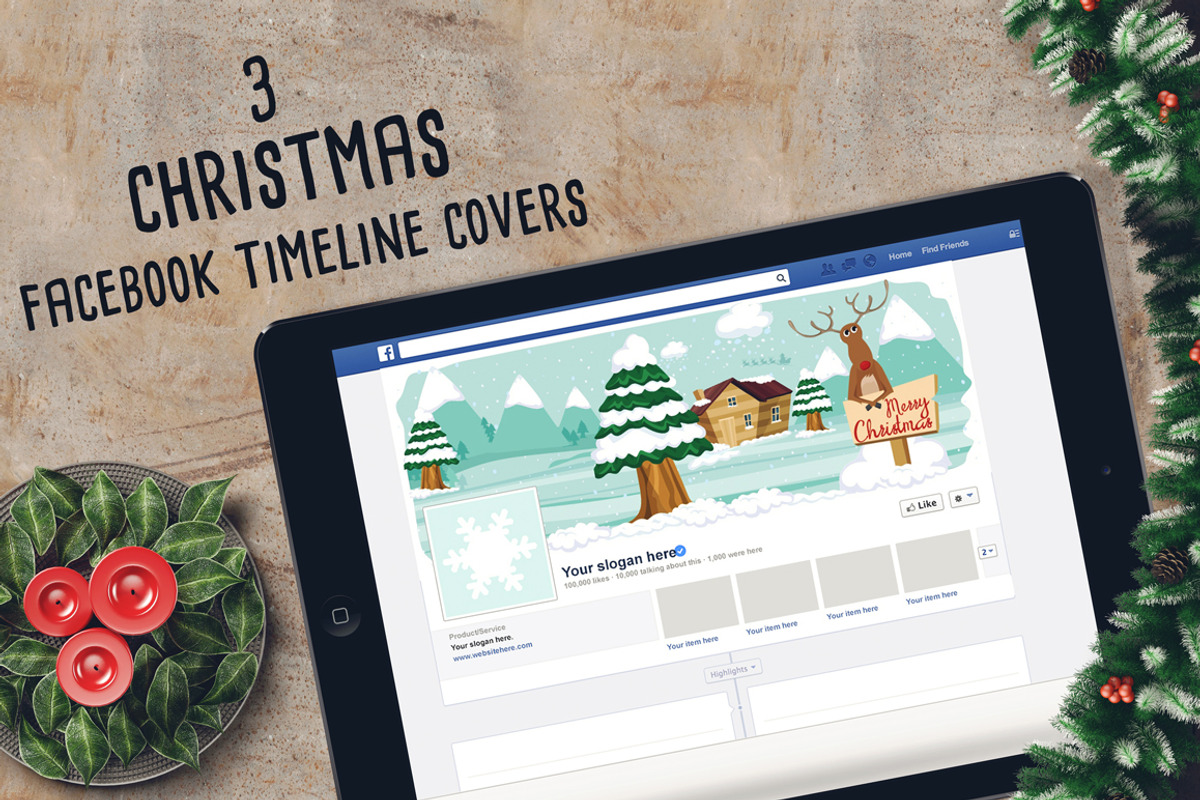 Christmas Facebook Timeline Covers, a Templates & Theme by land art (Photo 5 of 9)