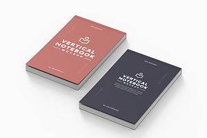 Vertical Notebook Mockup