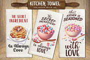 Valentine Hearts Kitchen Towel PNG, an Illustration by SinaCreation (Thumbnail 1 of 4)