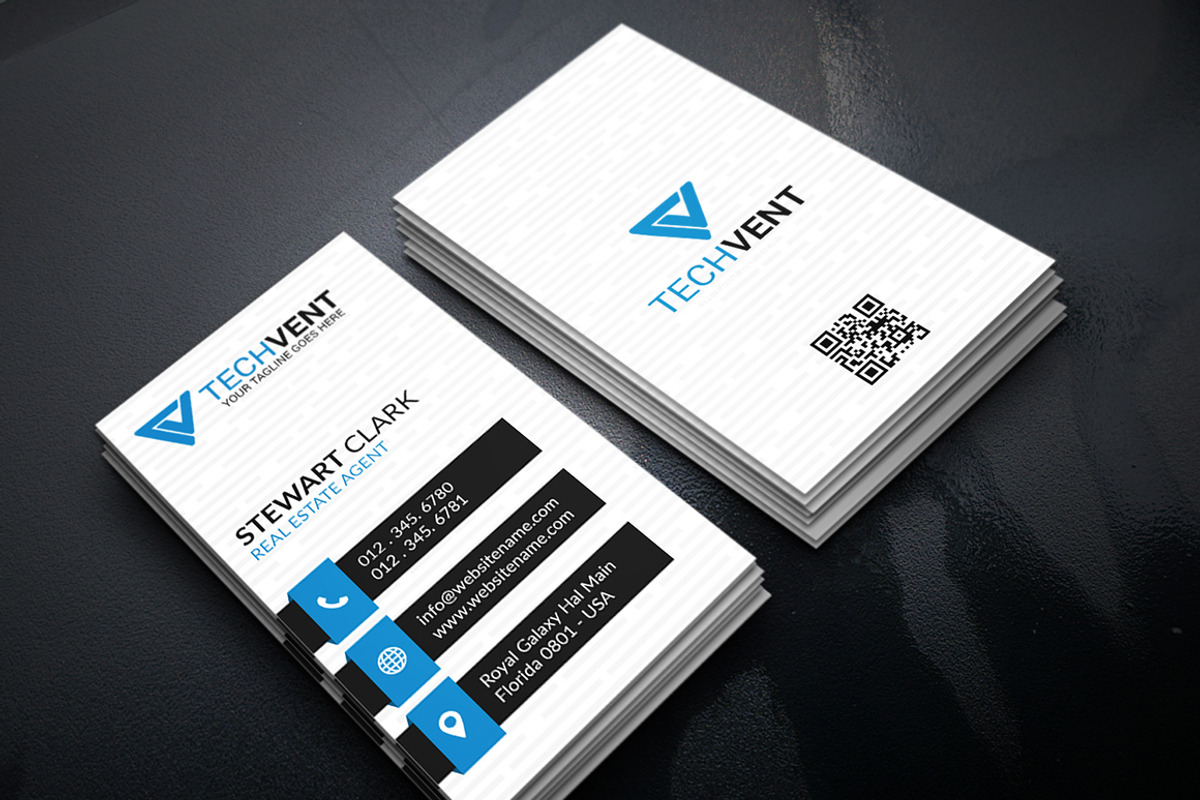 Corporate Business Card Template, a Business Card Template by Shahjhan (Photo 1 of 3)