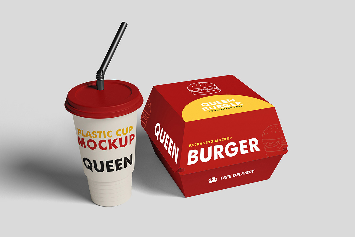 Fast Food Mockup, a Packaging Mockup by Symie Design (Photo 3 of 4)
