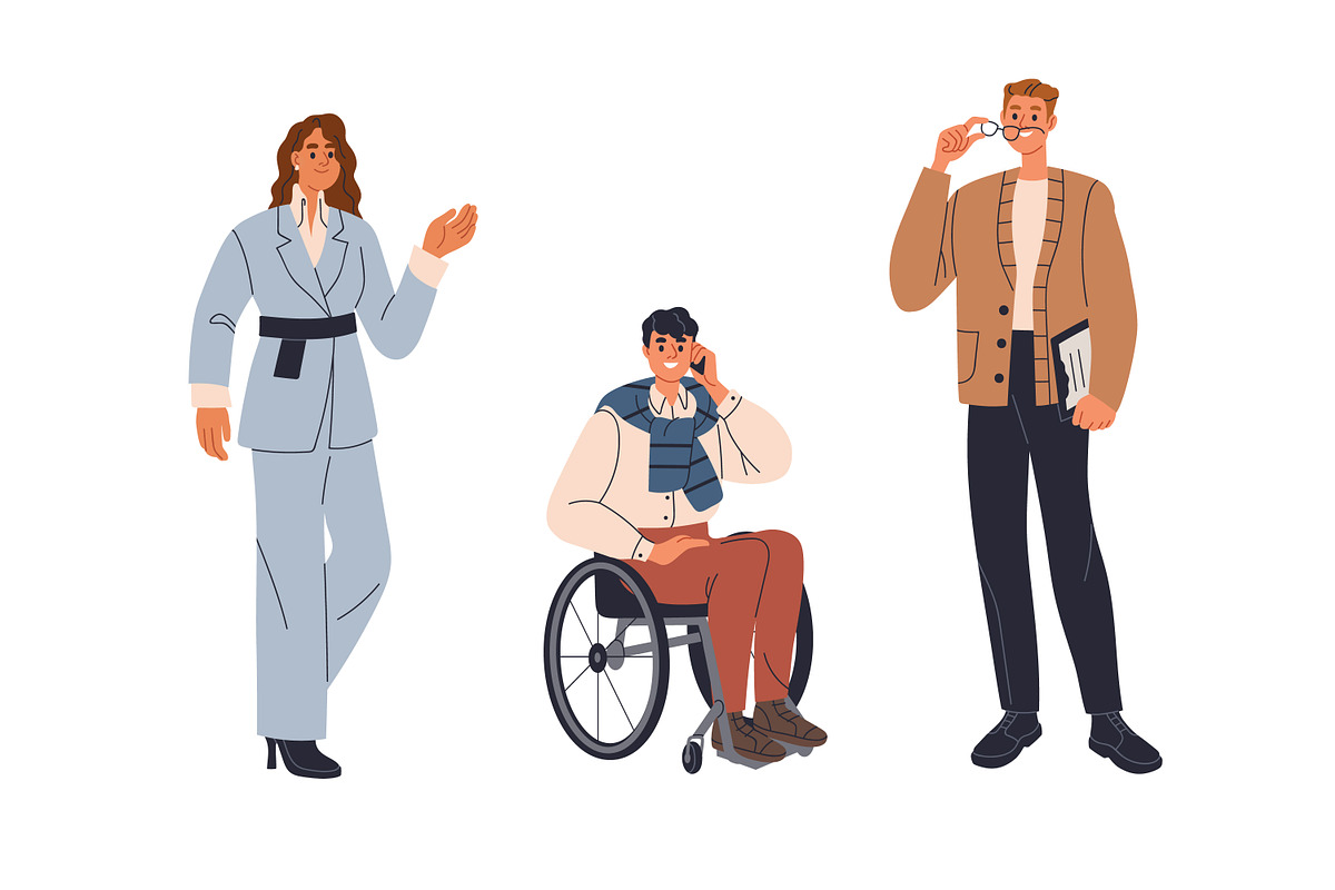 Diverse business people set, banner, a Person Illustration by Good Studio (Photo 16 of 17)