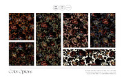 Velvet Noir Floral prints & elements, a Pattern Graphic by Pink Linen (Thumbnail 2 of 14)