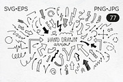 Arrows Doodle Clipart, an Object Graphic by Anntre (Thumbnail 1 of 3)