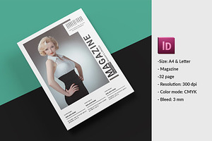Fashion Magazine Template, a Magazine Template by Template Shop