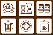 Coffee Shop Icon Set, an Outline Icon by Tekuni (Thumbnail 7 of 9)