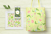 Wetland floral watercolor patterns, a Pattern Graphic by Piñata (Thumbnail 7 of 8)