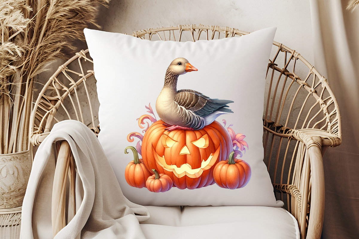 Halloween Goose Clipart, an Illustration by Pixels.Craft (Photo 6 of 7)